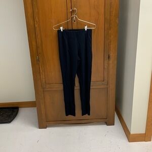 Jason Wu black pants leggings size 2 elastic waist front seam 26 in inseam